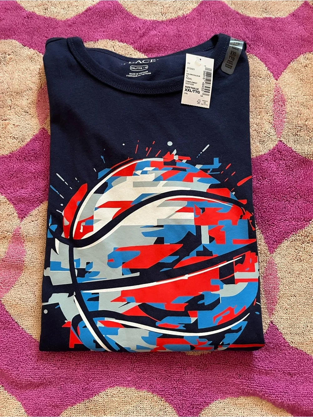 NWT The Children’s Place Basketball T-shirt size XXL